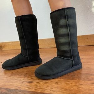 tall black uggs